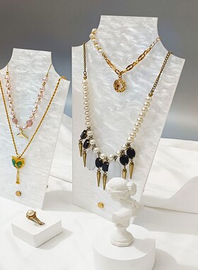 亚克力珠宝项链耳环展示架放项手链饰品陈列收纳摆摊挂架拍摄道具