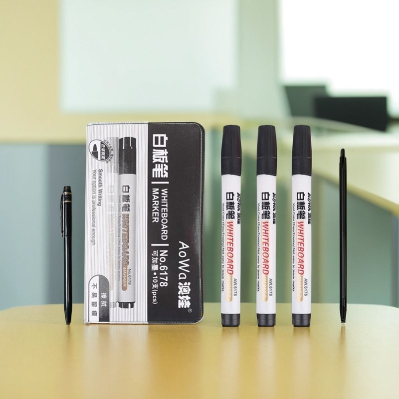 奥娃白板笔可擦儿童无毒加墨澳娃6178墨水易写易擦水性控笔训练笔