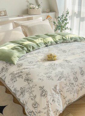 60支定做全棉被套超大纯棉斜纹被罩碎花248x250x230x229/150x2157