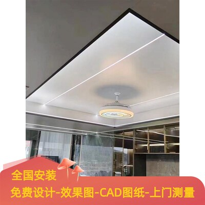 保睿珑25mm集成吊顶蜂窝板专用轨道轨道灯 可自装