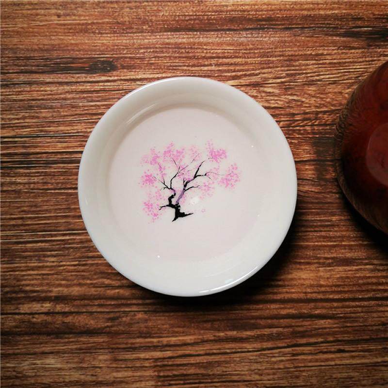 5ZW变色茶杯樱花桃花杯子梅花杯变色茶碗茶盏樱花开花茶杯神奇变