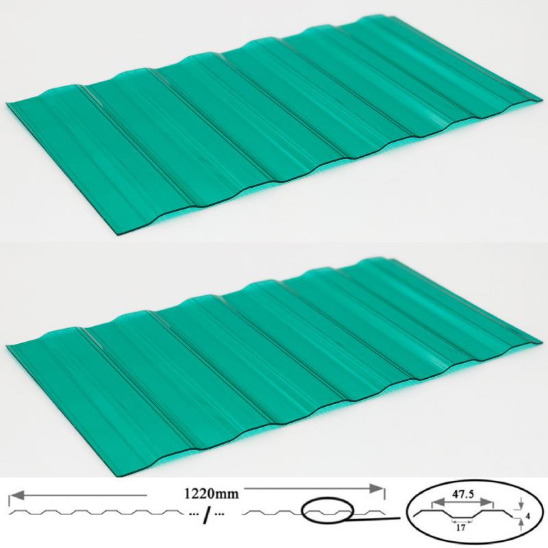 PC耐力板阳光板波浪板透明瓦采光瓦聚碳酸酯板透明树脂瓦亮瓦