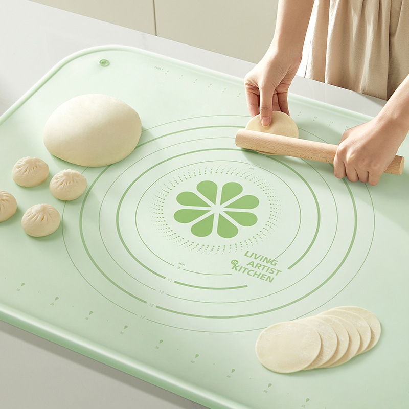 烘焙揉面垫厨房擀面杖硅胶面垫家用包子饺子和面垫食品级