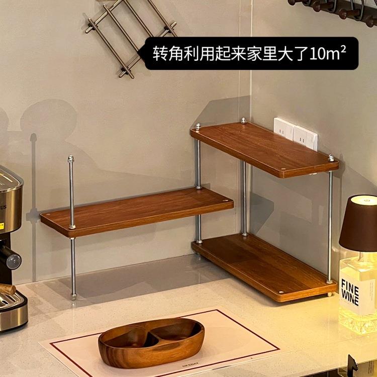中古风酒架子酒瓶架家庭小酒柜转角置物架桌面吧台迷你洋酒置物架