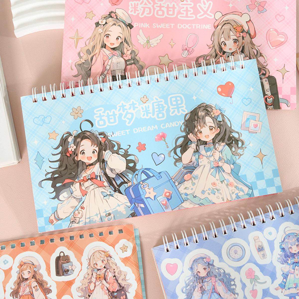 早沫贴纸本 甜恋时光系列卡通甜酷人物diy手账咕卡装饰拼贴素材贴