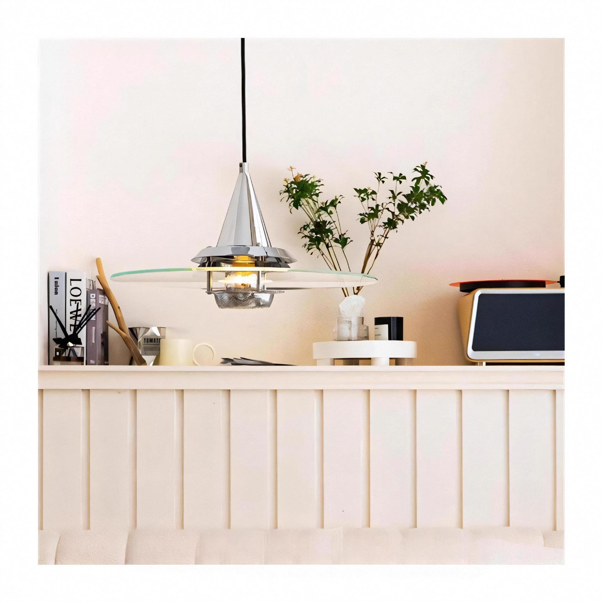 中古吊灯餐厅灯书房灯飞碟灯工作室创意简约新款设计师包豪斯吊灯