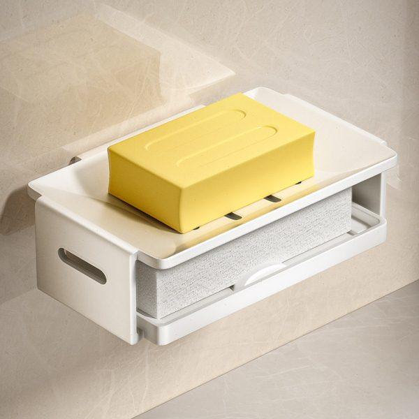 免打孔肥皂盒壁挂式沥水盒家用高档香皂置物架卫生间浴室厕所沥水,家庭/个人清洁工具,皂盒,淘宝优惠券,粉丝福利购,淘宝优惠卷