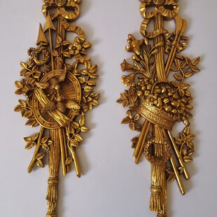 镜家居品走廊法式壁饰欧式墙上挂件壁炉壁挂玄关巴洛欧客厅克雕花