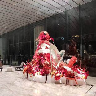 雕塑公园园林室外道具创意花架竖琴落地扬琴景观户外庭院摆件装饰