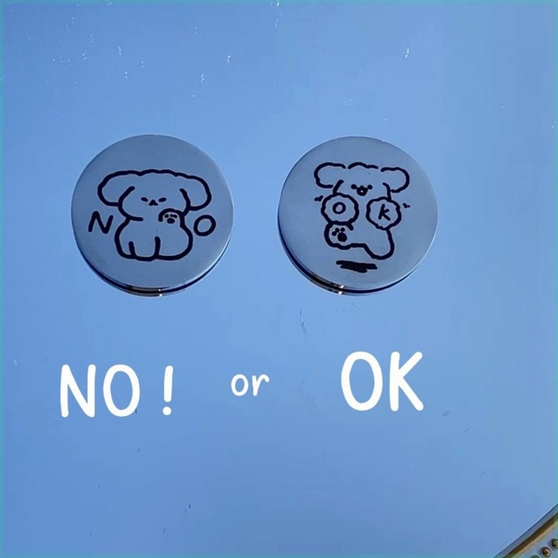 2024新款小狗小猫帮你决定选择YES NOL睡觉吃饭选择困难 决策币幸