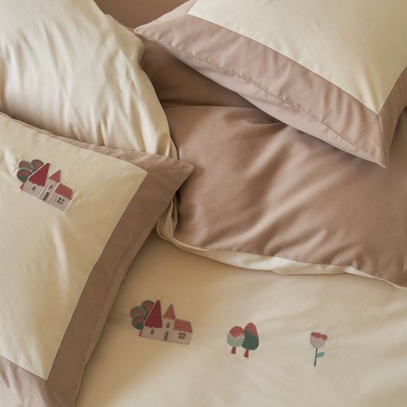 100支长绒棉磨毛四件套全棉纯棉秋冬加厚被套床单床笠式床上用品4