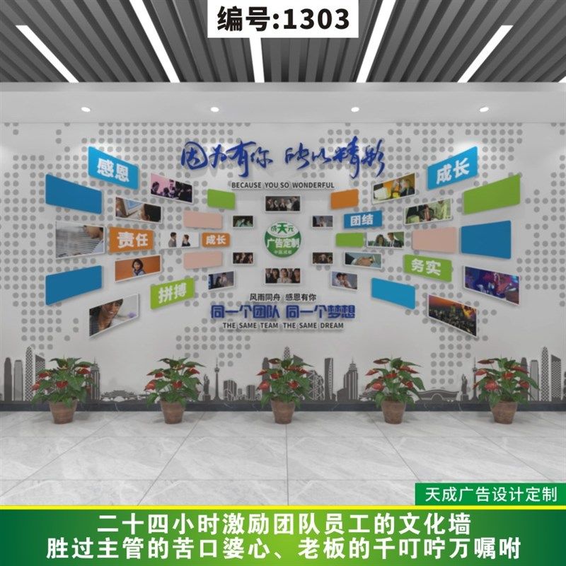 照片墙团队风采员工风采-3D立体文化墙-办公室走廊工厂车间1303,家居饰品,文化墙贴,淘宝优惠券,粉丝福利购,淘宝优惠卷