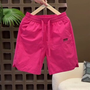 速干短裤 891夏季 新款 男士 潮 百搭打孔五分凉爽透气宽松运动沙滩裤