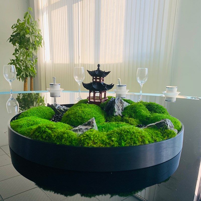 新品大型酒店餐桌花大圆桌中间转盘装饰摆件饭店包间桌面创意盆景,家居饰品,餐桌花艺,淘宝优惠券,粉丝福利购,淘宝优惠卷