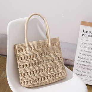 草编包包女夏天2021新款 镂空单肩草包编织包手提包海边度假沙滩包