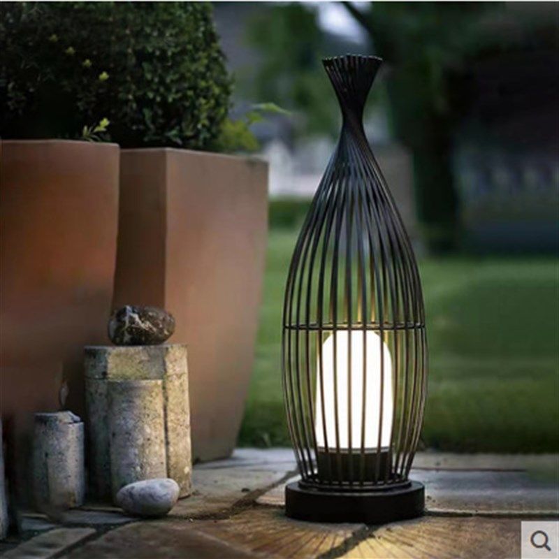 新中式户外鱼尾防水景观庭院装饰灯鸟笼花园别墅院子落地灯草坪灯,家装灯饰光源,草坪灯,淘宝优惠券,粉丝福利购,淘宝优惠卷