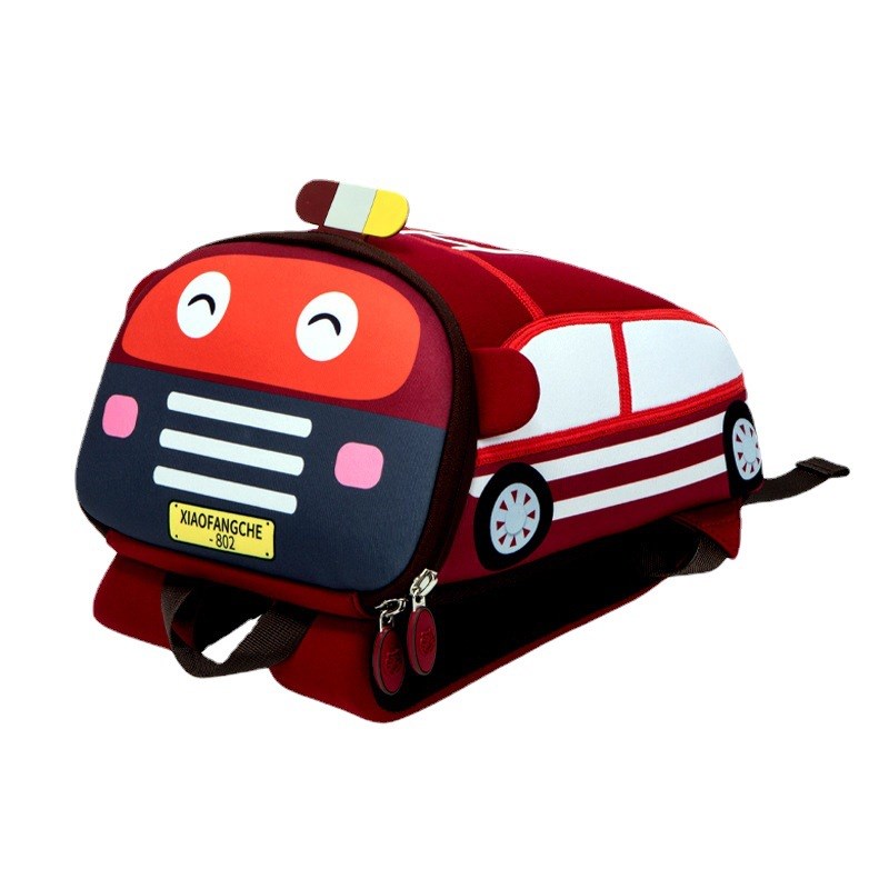 可爱幼儿园书包1-5岁儿童男女孩防走失汽车造型宝宝春游双肩背包