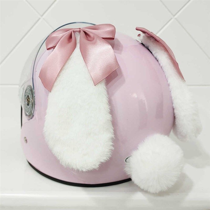 可拆可爱头盔兔耳朵装饰品机车摩托电动车女骑滑雪骑行头盔配饰,摩托车/装备/配件,头盔饰配,淘宝优惠券,粉丝福利购,淘宝优惠卷