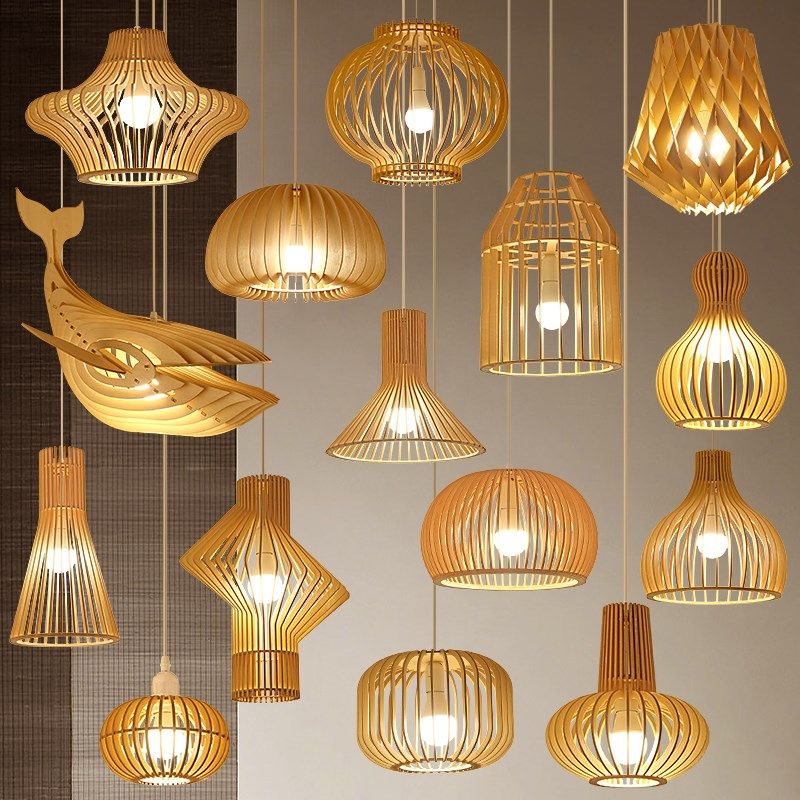 现代中式餐厅吊灯日式复古客厅卧室木质灯艺术创意饭店实木南瓜灯,家装灯饰光源,酒店/宴会厅/餐饮吊灯,淘宝优惠券,粉丝福利购,淘宝优惠卷