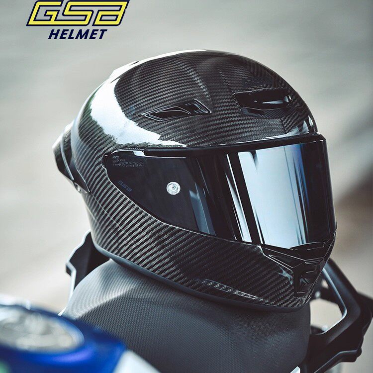 GSB摩托车头盔RC5碳纤维3C认证全覆式机车摩旅骑行大尾翼拉力全盔