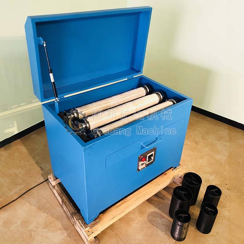 实验室三辊四筒棒磨机小型三辊研磨机XMB-70型干湿两用棒球磨粉机