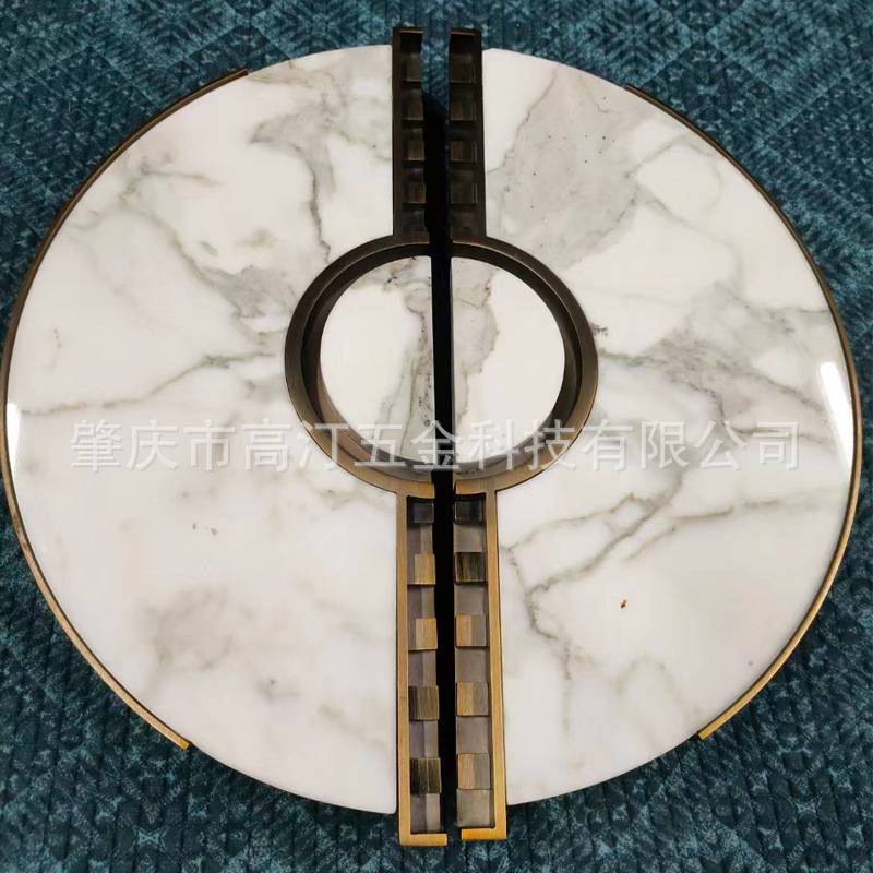 大门拉手不锈钢玻璃门把手定制半圆形简约别墅推拉双开轻奢风格