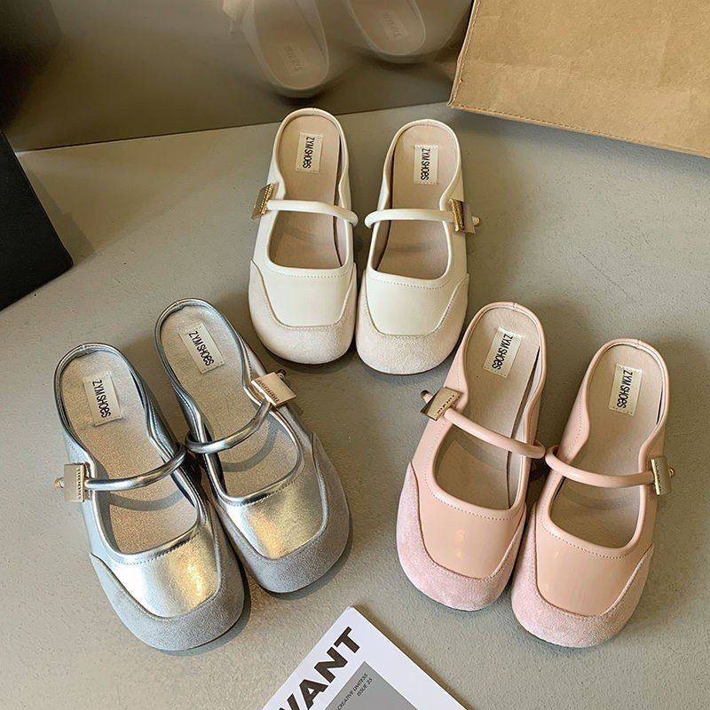 韩版玛丽珍小皮鞋女2024年夏款复古平底舒适百搭方头浅口软底单鞋,女鞋,高帮鞋,淘宝优惠券,粉丝福利购,淘宝优惠卷