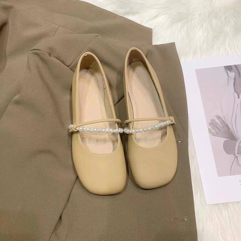 平底单鞋女2025新款晚晚风温柔鞋法式玛丽珍女鞋配裙子百搭豆豆鞋,女鞋,帆布鞋,淘宝优惠券,粉丝福利购,淘宝优惠卷