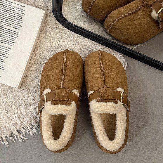 全包勃肯鞋2025新款冬季女鞋加绒加厚保暖棉鞋毛毛豆豆鞋保暖雪地,居家布艺,居家棉拖/棉鞋,淘宝优惠券,粉丝福利购,淘宝优惠卷