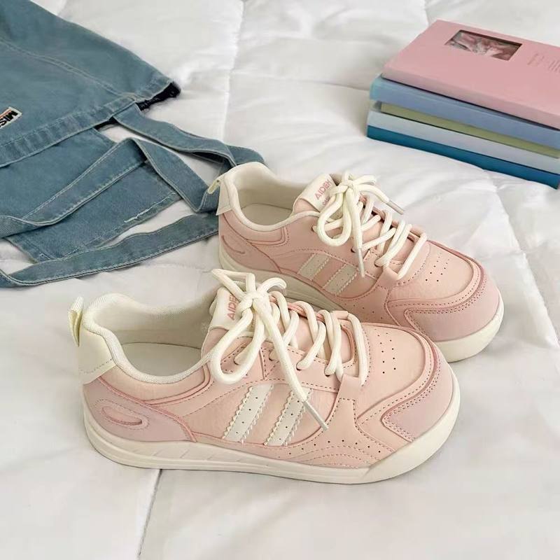 2025秋季新配裙子小白鞋女鞋厚底板鞋韩系百搭面包鞋休闲运动鞋,女鞋,休闲板鞋,淘宝优惠券,粉丝福利购,淘宝优惠卷