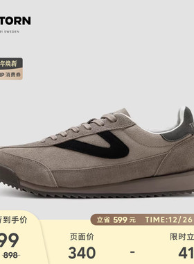 TRETORN 25年秋冬新品Rawlins反毛皮德训鞋男女情侣休闲鞋阿甘鞋