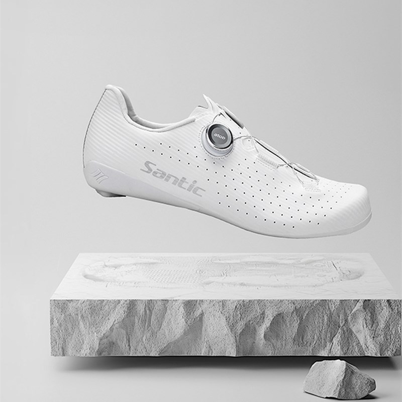 桑迪克无止尽锁鞋碳纤维鞋底公路比赛自行车鞋专业白色自行Z车鞋
