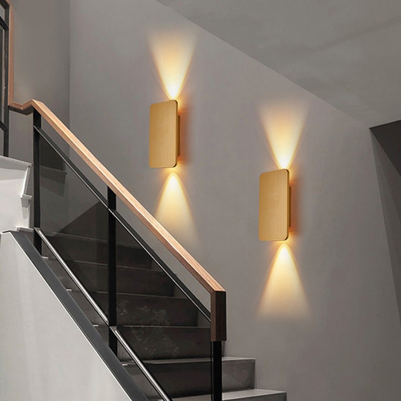 新款现代简约床头壁灯拉丝铝材阳台客厅卧K室书房背景墙楼梯走廊