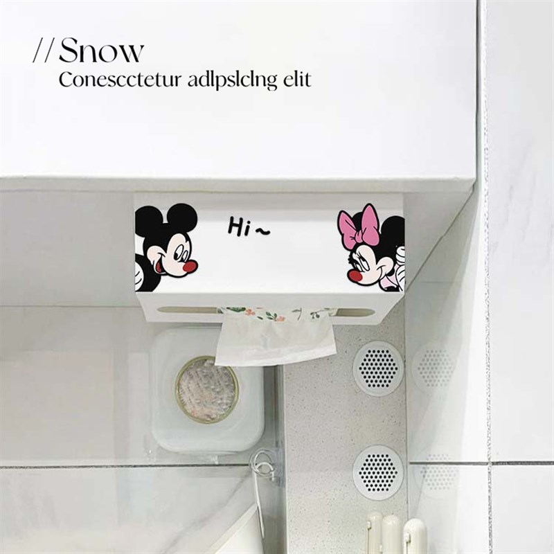 可爱纸巾盒壁挂式创意抽纸盒家用悬挂式吊柜倒挂厨房W纸巾架免打