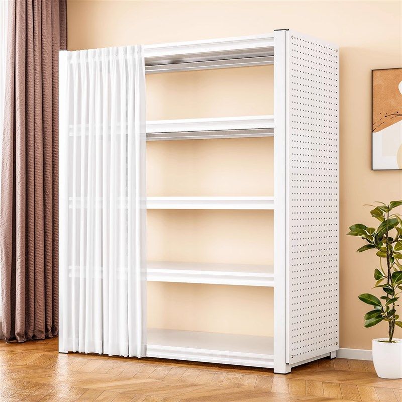 家用货架多层置物架带洞洞t板阳台洗手间仓库仓储厨房杂物收纳铁