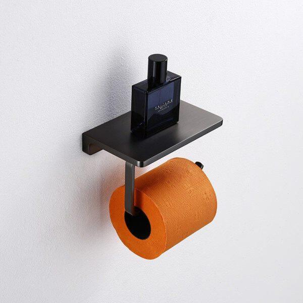 器卫生纸架不锈钢德国灰色全铜卫生间纸巾架厕所卷纸架卷纸枪非