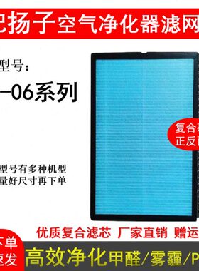 Y0活性炭除甲醛适配复合D空气净化器滤芯雾霾M2H-高效A6P.EP5扬子
