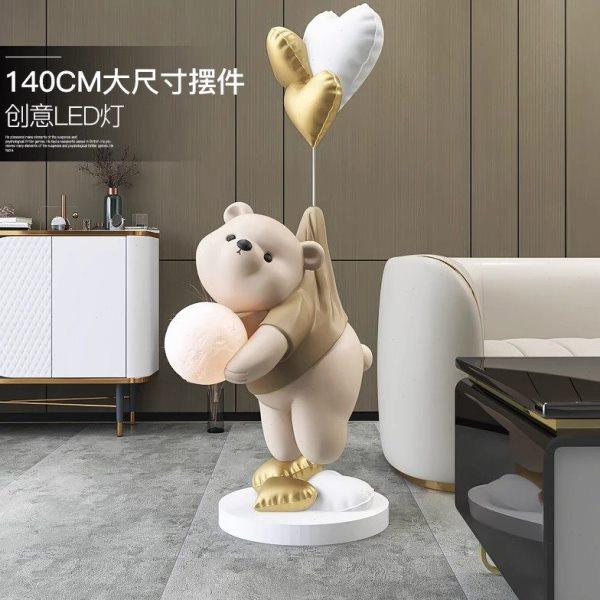 熊客厅大型落地摆件家居饰品电视柜沙发旁摆设灯软装乔迁新居礼品,家居饰品,落地摆件,淘宝优惠券,粉丝福利购,淘宝优惠卷