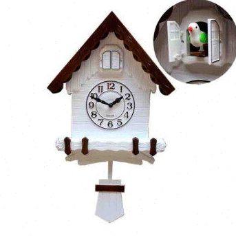 欧式布谷鸟卡通挂钟儿童房卧室报时咕咕钟家用客厅装饰复古壁挂钟,家居饰品,挂钟,淘宝优惠券,粉丝福利购,淘宝优惠卷