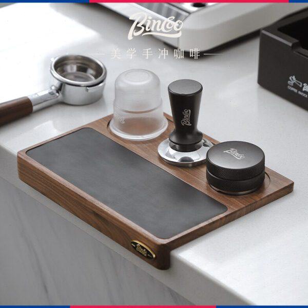 盒oo吧台锤敲渣实木粉粉inc器B咖啡机板填压套装手柄布压板收纳