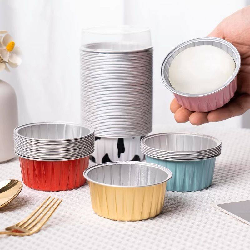 圆形雪媚娘大福包装盒子慕斯布丁单个蛋糕杯一次性锡纸铝箔打包盒,厨房/烹饪用具,烘焙用纸,淘宝优惠券,粉丝福利购,淘宝优惠卷