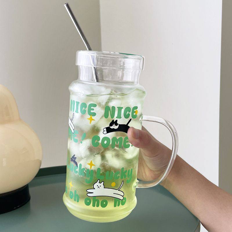 高硼硅玻璃杯高颜值耐热玻璃水壶一人饮大容量开水壶一壶一杯家用,餐饮具,玻璃杯,淘宝优惠券,粉丝福利购,淘宝优惠卷