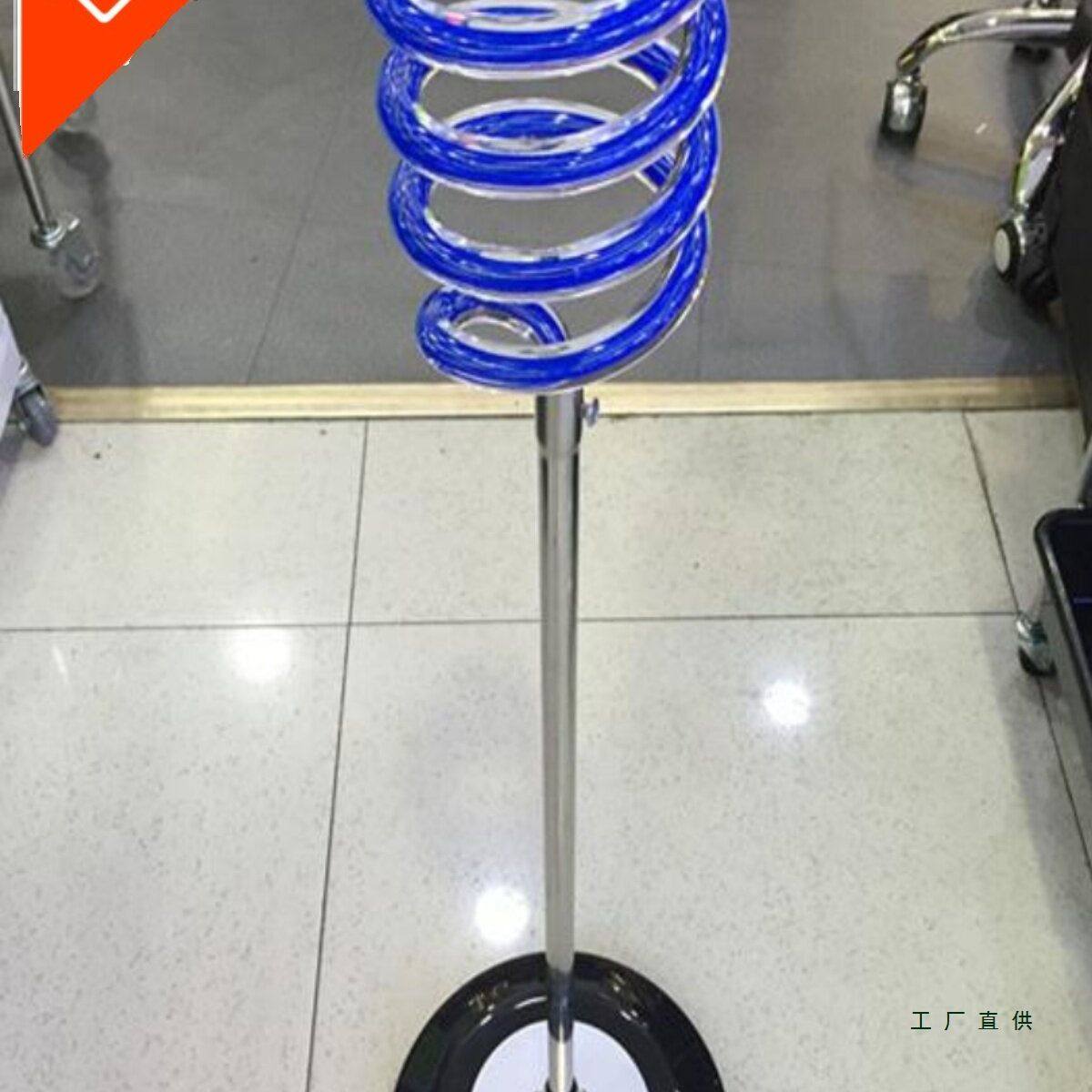 电吹风机支架水晶圈发廊酒店家用立式胶底座不锈钢吹风筒落地架子