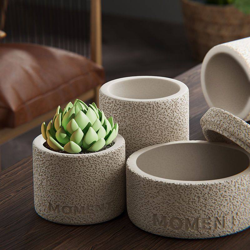 新品ins北欧风小盆栽仙人掌蝴蝶兰网红无孔水泥花盆蜡烛杯两用,餐饮具,煮茶炉,淘宝优惠券,粉丝福利购,淘宝优惠卷