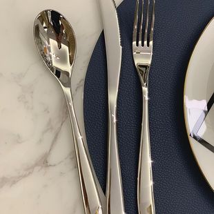 德国皇室 高端酒店西餐具刀叉勺304不锈钢欧式牛排三件餐家用套装