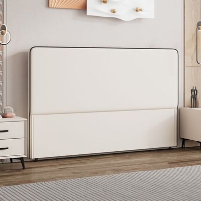 床头单买超薄法式落地软包皮靠背网红新款实木榻榻米可定 制床头