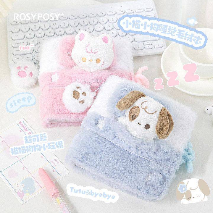 柔设毛绒本活页手账本可爱笔记本子手帐日记本高颜值女生,文具电教/文化用品/商务用品,手帐/日程本/计划本,淘宝优惠券,粉丝福利购,淘宝优惠卷