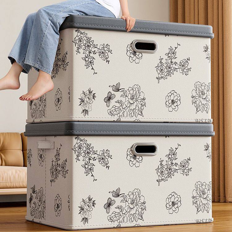 衣服收纳箱家用换季衣物分层可折叠整理盒宿舍衣柜被子带盖储物筐