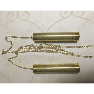 老式落地钟挂钟装饰钟锤空心锤立钟铝制花面锤带链条机械钟表配件