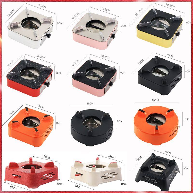 加厚不锈钢酒精炉家用小火锅底座商用酒店固体燃料加热干锅炉架子